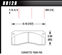 Hawk Brake Pad - ER-1 - HB128D.505