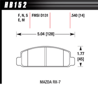 Hawk Brake Pad - ER-1 - HB152D.540