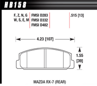 Hawk Brake Pad - ER-1 - HB158D.515