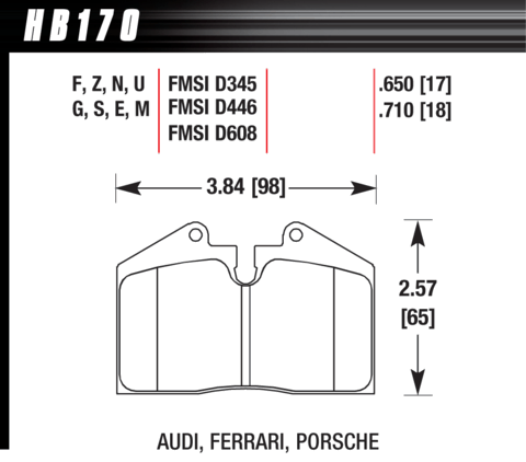 Hawk Brake Pad - Blue 9012 (18 mm) - HB170E.710