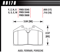 Hawk Brake Pad - Blue 9012 (18 mm) - HB170E.710