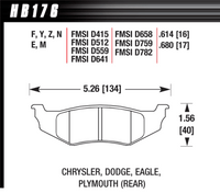 Hawk Brake Pad - HPS - HB176F.614
