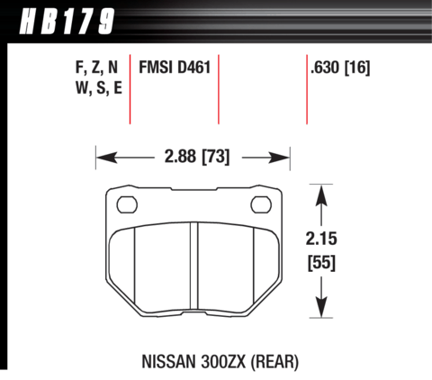 Hawk Brake Pad - HPS 5.0 - HB179B.630