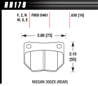 Hawk Brake Pad - HPS 5.0 - HB179B.630