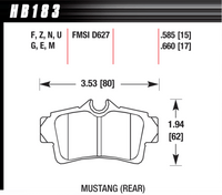 Hawk Brake Pad - HPS 5.0 - HB183B.660
