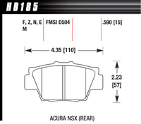 Hawk Brake Pad - HPS - HB185F.590