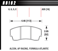Hawk Brake Pad - DTC-70 (16 mm) - HB192U.620