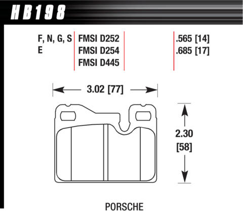 Hawk Brake Pad - ER-1 - HB198D.685
