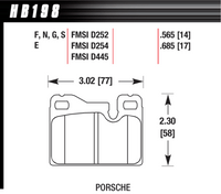 Hawk Brake Pad - HPS - HB198F.685