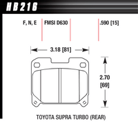 Hawk Brake Pad - HPS - HB216F.590