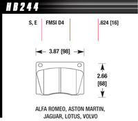 Hawk Brake Pad - ER-1 - HB244D.624