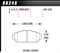 Hawk Brake Pad - ER-1 - HB245D.631