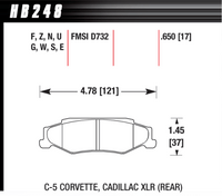 Hawk Brake Pad - ER-1 - HB248D.650