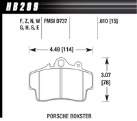 Hawk Brake Pad - HT-10 (16 mm) - HB289S.610