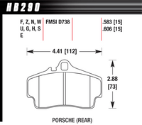 Hawk Brake Pad - Blue 9012 (15 mm) - HB290E.583