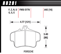 Hawk Brake Pad - DTC-60 (16 mm) - HB291G.642