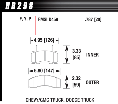 Hawk Brake Pad - Super Duty - HB298P.787