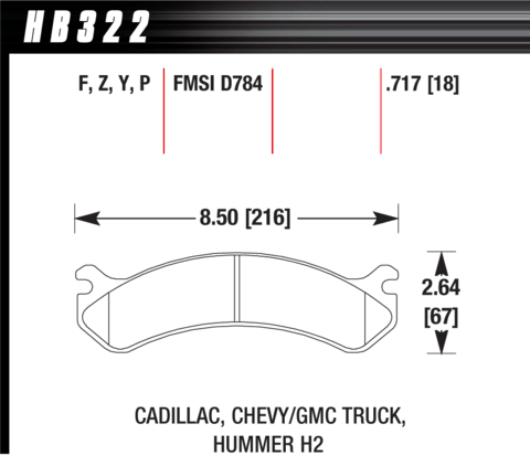 Hawk Brake Pad - Super Duty - HB322P.717
