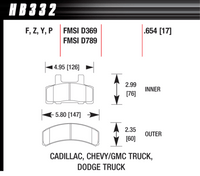 Hawk Brake Pad - Super Duty - HB332P.654