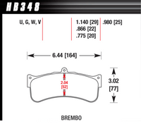 Hawk Brake Pad - ER-1 - HB348D1.14
