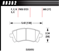 Hawk Brake Pad - HPS 5.0 - HB352B.665