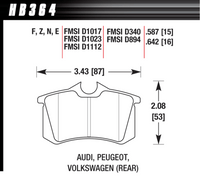Hawk Brake Pad - HPS 5.0 - HB364B.642