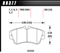 Hawk Brake Pad - HPS - HB377F.760