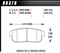 Hawk Brake Pad - ER-1 - HB378D.565