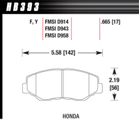 Hawk Brake Pad - DTC-60 - HB393G.665