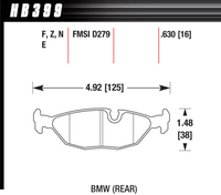 Hawk Brake Pad - HT-10 (16 mm) - HB399S.630