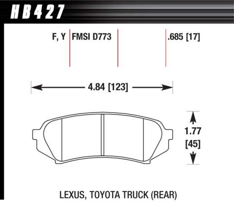 Hawk Brake Pad - LTS - HB427Y.685