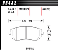 Hawk Brake Pad - ER-1 - HB432D.661