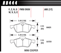 Hawk Brake Pad - HPS - HB444F.685