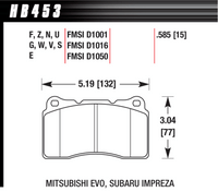 Hawk Brake Pad - DTC-60 (15 mm) - HB453G.585