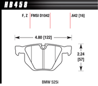 Hawk Brake Pad - HPS 5.0 - HB458B.642