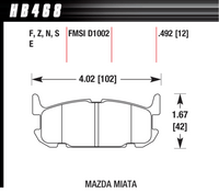 Hawk Brake Pad - HPS - HB468F.492