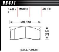 Hawk Brake Pad - HPS - HB471F.510