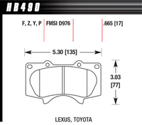 Hawk Brake Pad - Super Duty - HB490P.665