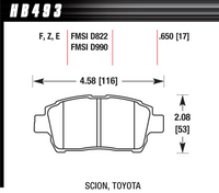 Hawk Brake Pad - HPS - HB493F.650