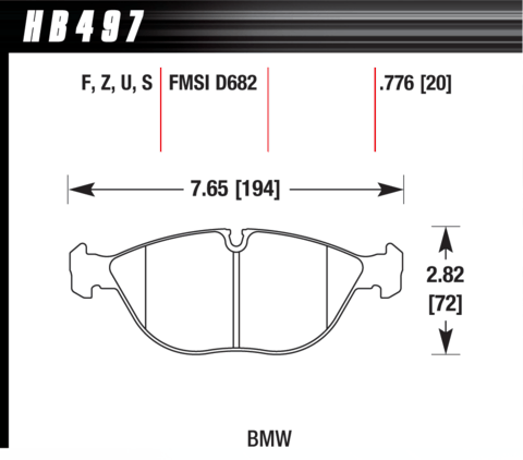 Hawk Brake Pad - ER-1 - HB497D.776