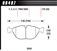 Hawk Brake Pad - ER-1 - HB497D.776
