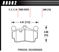 Hawk Brake Pad - Performance Ceramic - HB502Z.606