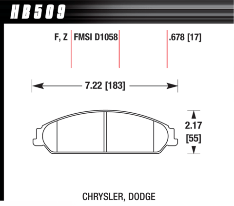 Hawk Brake Pad - HPS 5.0 - HB509B.678