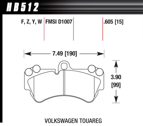 Hawk Brake Pad - Performance Ceramic - HB512Z.605