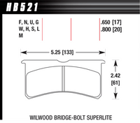 Hawk Brake Pad - DTC-60 - HB521G.650