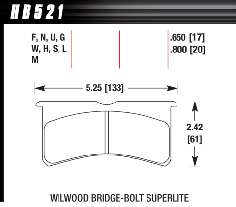 Hawk Brake Pad - HP Plus - HB521N.800