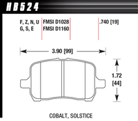 Hawk Brake Pad - HPS - HB524F.740