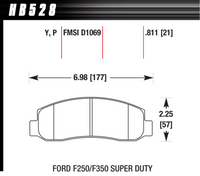 Hawk Brake Pad - LTS - HB528Y.811