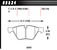 Hawk Brake Pad - ER-1 - HB534D.750