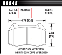 Hawk Brake Pad - HPS 5.0 - HB545B.564